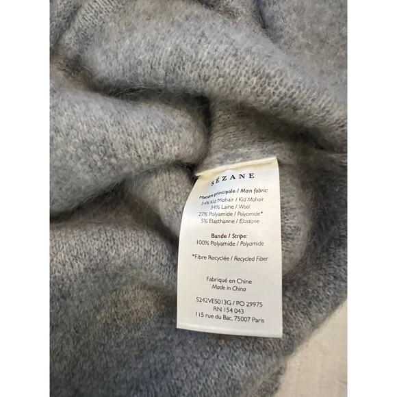 [SOLD] La Maille Sezane Eddy Jacket in Middle Grey Size M NWT✨ - Picture 11 of 13